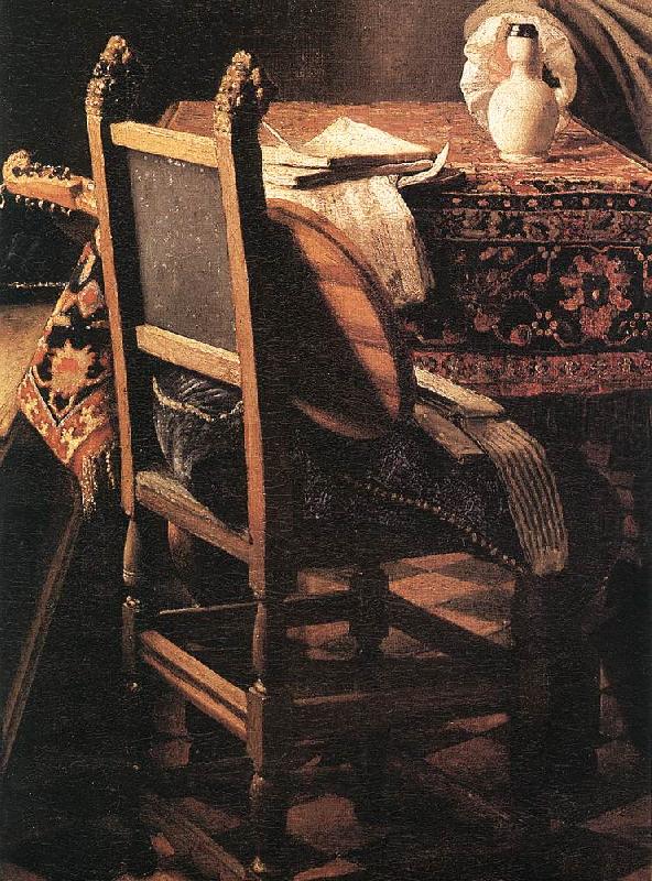 VERMEER VAN DELFT, Jan A Lady Drinking and a Gentleman (detail) ar china oil painting image